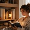 Винтажная подвесная книжная полка - Ночник - Маленькая декоративная лампа для полки