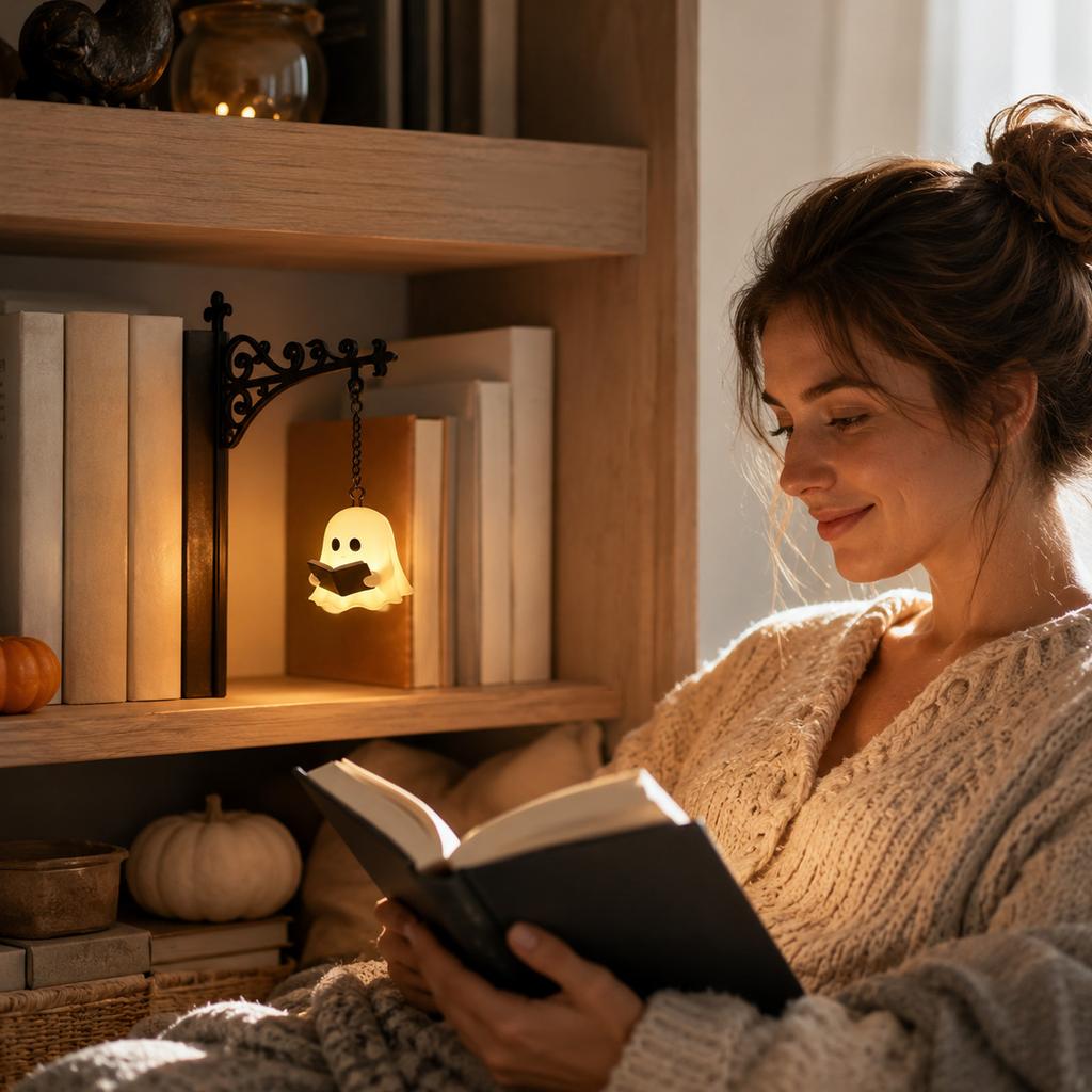 Винтажная подвесная книжная полка - Ночник - Маленькая декоративная лампа для полки