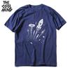 COOLMIND 100% Cotton Moon Print Men T Shirt Casual Summer Short Sleeve Men Tshirt Loose t-shirt Male Tee Shirts Mo0154