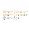 20-50Pcs Stainless Steel Charms Heart-Shaped Water Drop Oval Blanks Pendant Charms for DIY Jewelry Making