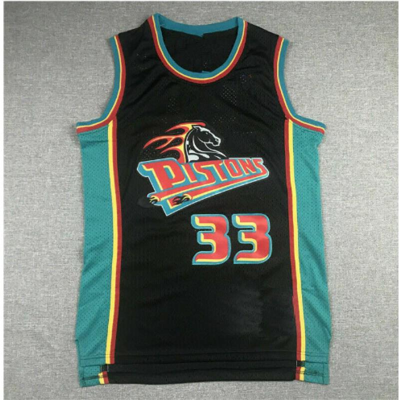 Retro Detroit Pistons Basketball Jersey Men Women Cotton Stitched NBA Style Fan Wear