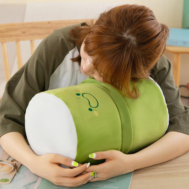 25Cm Kawaii Bamboo Tube Panda Set Plush Pillow Doll Toy Cute Plushies Stuffed Animal Soft Hugging Kid Birthday Christmas Gift