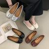 Niche High-toed Pig's Feet Shoes Women's Shoes 2025 New Autumn Horseshoe Pig's Feet Shoes One Pedal Doudou Single Shoes