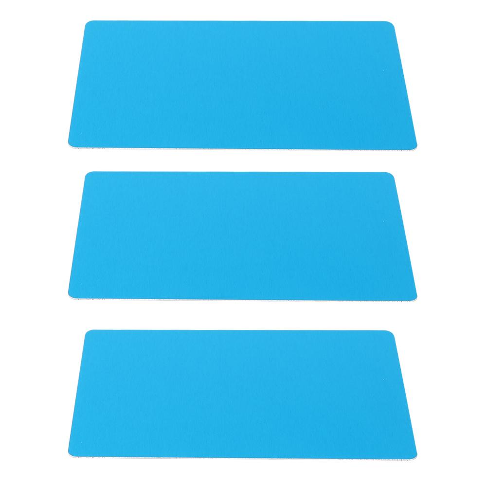50 шт. Синяя 0,45 мм утолщенная маркировочная металлическая карточка тестовый материал табличка алюминиевая пластина