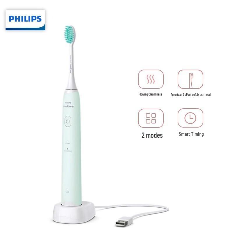 Philips HX2421/02 Звуковая электрическая зубная щетка вилка CN (адаптер в комплекте)