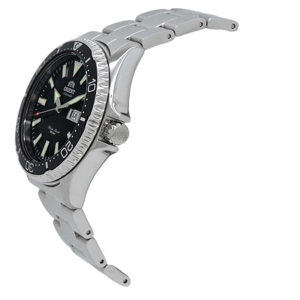 Orient Часы MAKO с автоматическим заводом и заводом Overseas, модель с черным сапфировым стеклом [Orient] (Включая руку) RA-AA0001B19B Мужской [Товар]