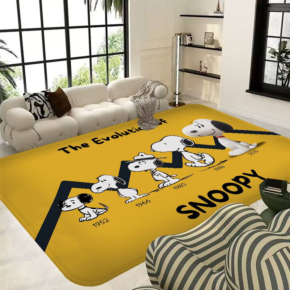 Cartoon Cute S-Snoopys Dog Door Mat Nordic Style Bedroom Living Room Doormat Home Balcony Anti-Slip Alfombra