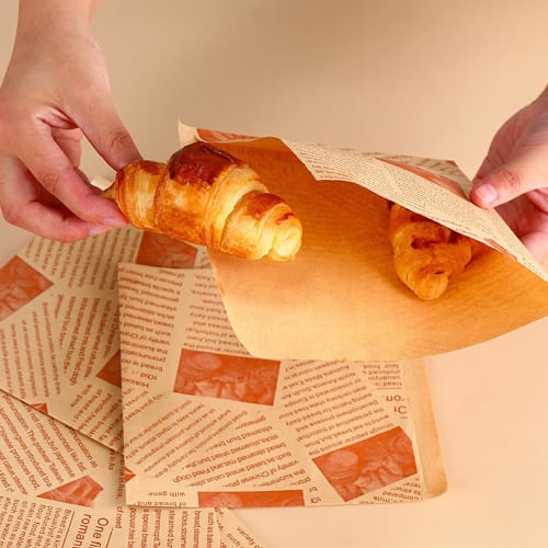 YFFSFDC Burger Bags, Hamburger Wrappers, Disposable Sandwich Wraps, Wax Paper Sheets, Greaseproof Paper, Fried Food Wrapping, Restaurant, Picnic, Part