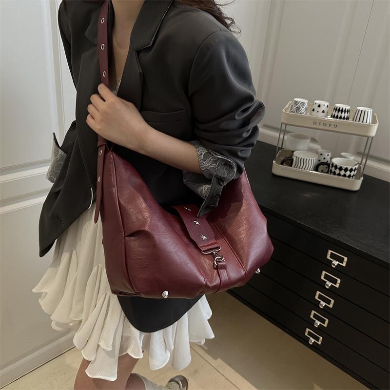 Новые повседневные модные сумки-хобо для женщин, ретро-сумка через плечо, кроссбоди, универсальный женский кошелек, высококачественная сумка из ПУ-кожи, KTY