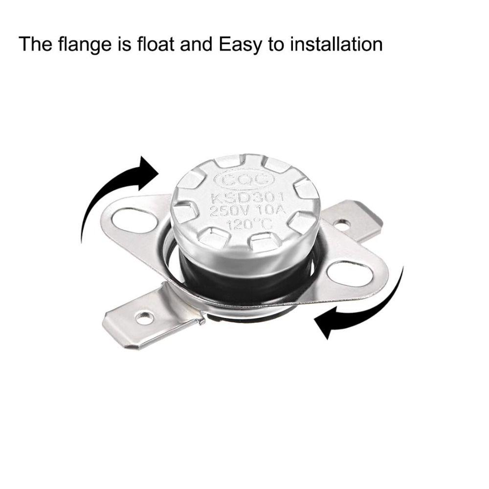 5 шт. Нормально закрытый термостат KSD301 Регулятор температуры Прочный температурный выключатель