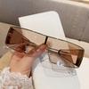 Vintage Large Frame Sunglasses Women Men Fashion Square Sun Glasses Brand Design Trendy Eye Glasses UV400 Shades Driving Goggle