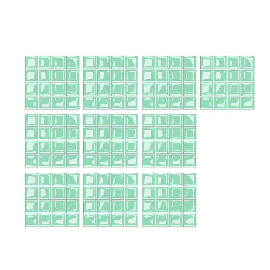 3D самоглазурованные стеклянные наклейки Стеклянная плитка DIY Наклейки на стену Наклейка на пол