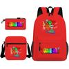 Rhythm Box Peripheral Elementary School Bag Starry Sky Backpack Three-piece Set