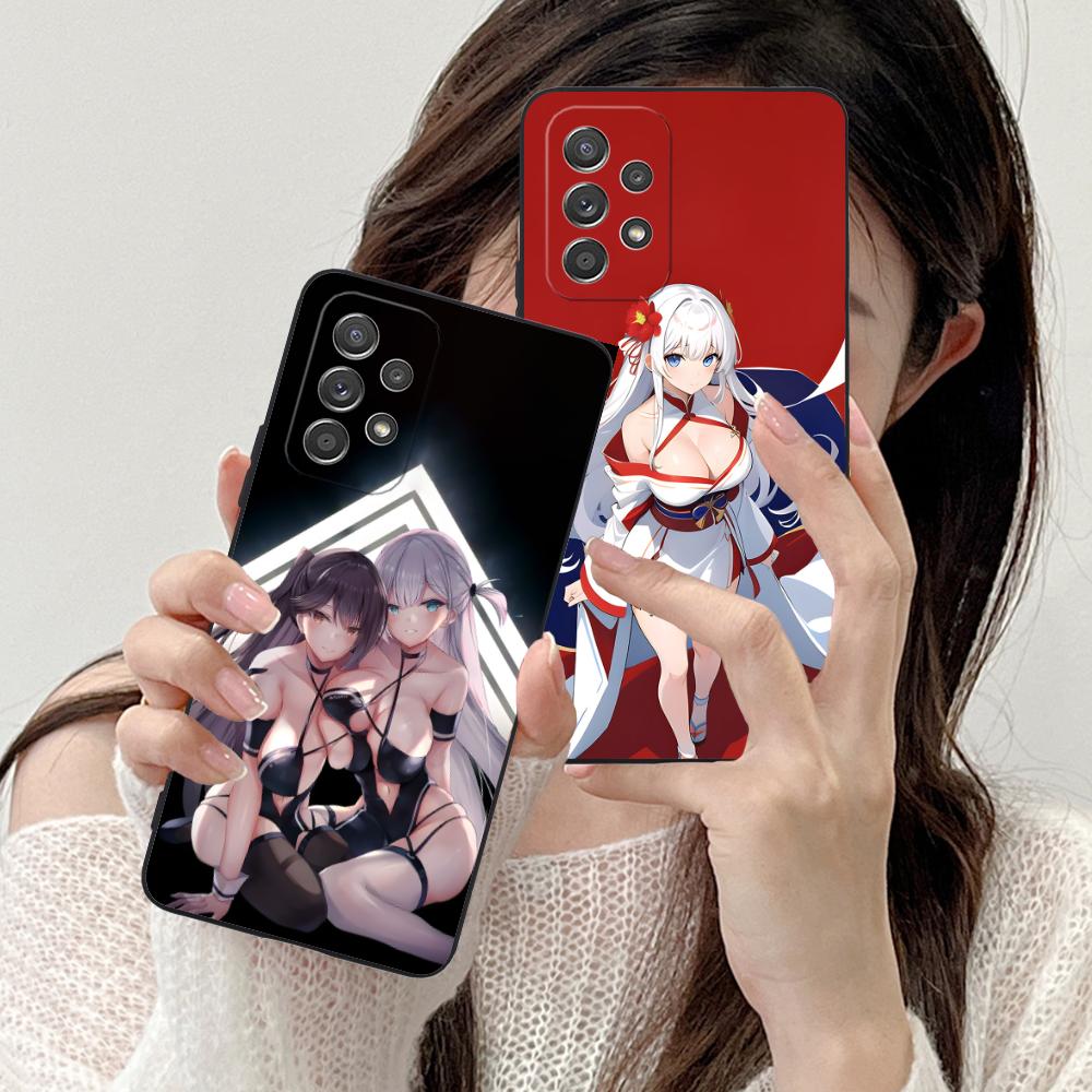 Чехол для телефона Azur Lane Shoukaku для Samsung Galaxy M55 54 42 35 34 33 32 23 22 15 14 13 12 F55 5G Мягкий ТПУ Ударопрочный Чехол