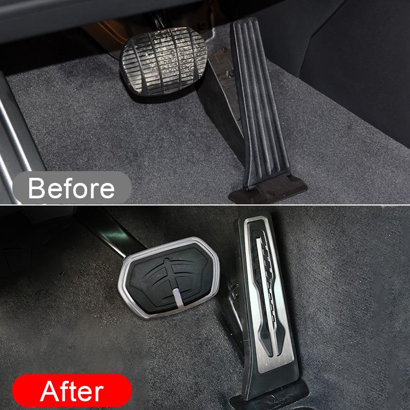 Нержавеющая сталь автомобильные педали акселератора и тормоза, накладка, аксессуары для BMW X1 F48 X2 F39 2016 2017 2018