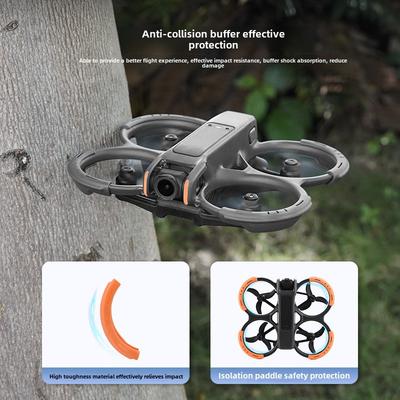 Подходит для защитного чехла для лопастей DJI Avata 2, защитного кольца для предотвращения столкновений пропеллера, аксессуаров для защиты дронов