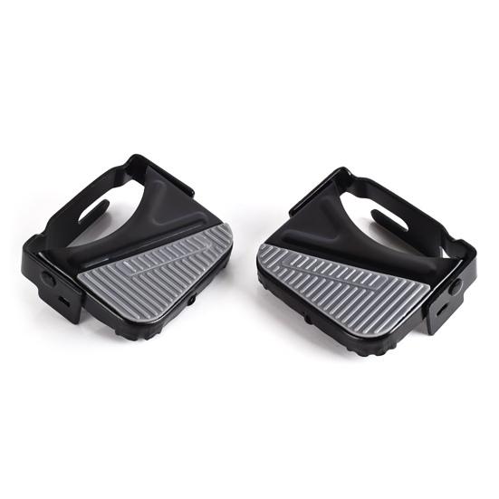 1 пара велосипедных педалей, нескользящие, расширенные, универсальные, из марганцевой стали, велосипедная задняя подставка