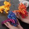 Статуэтка дракона Яркая 3D-печатная фигурка дракона Реалистичная мини-статуэтка Китайский талисман Настольное украшение Креативная игрушка для детей Подарок