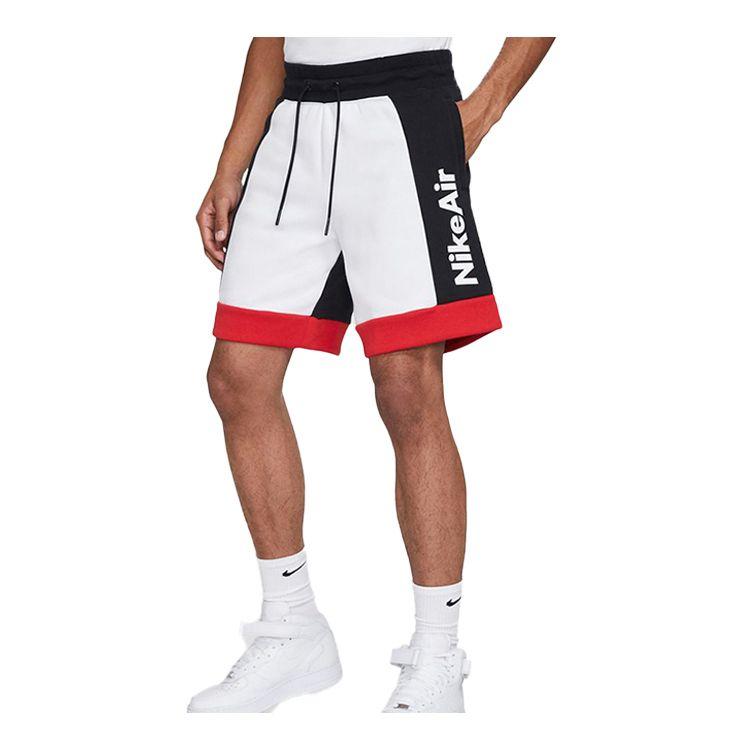 Nike Шорты из флиса Air, мужские, белые, черные, CJ4833-101