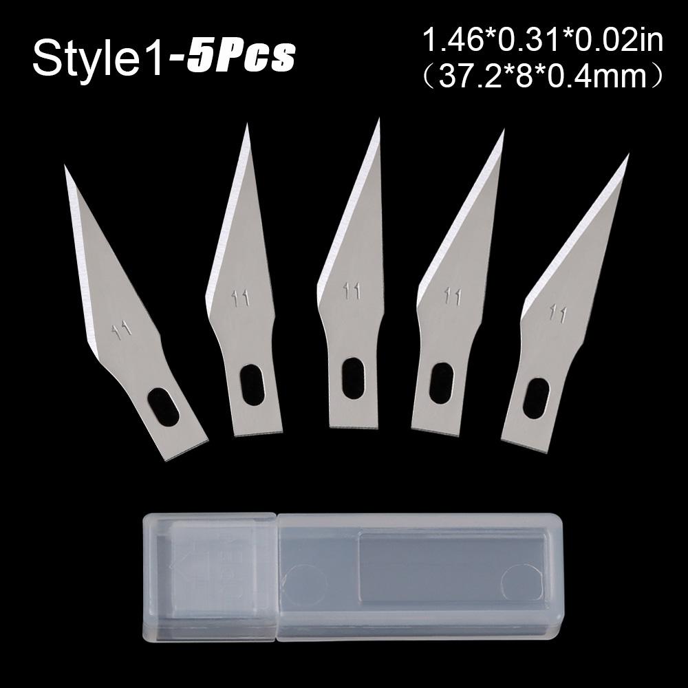 5/10pcs Engraving Non-Slip Metal Scalpel Knife Parts Blades Cutter Craft Knives for Mobile Phone PCB Repair Hand Tools