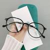Glasses Frame Myopia Women Can Match Degree Students Literary And Plain Makeup Daily Anti-Blue Flat Light Glasses Tr8374
