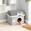 Cat Bed Cave House for Indoor Cats Removable Cushion Warm Non Slip Bottom Comfortable Winter
