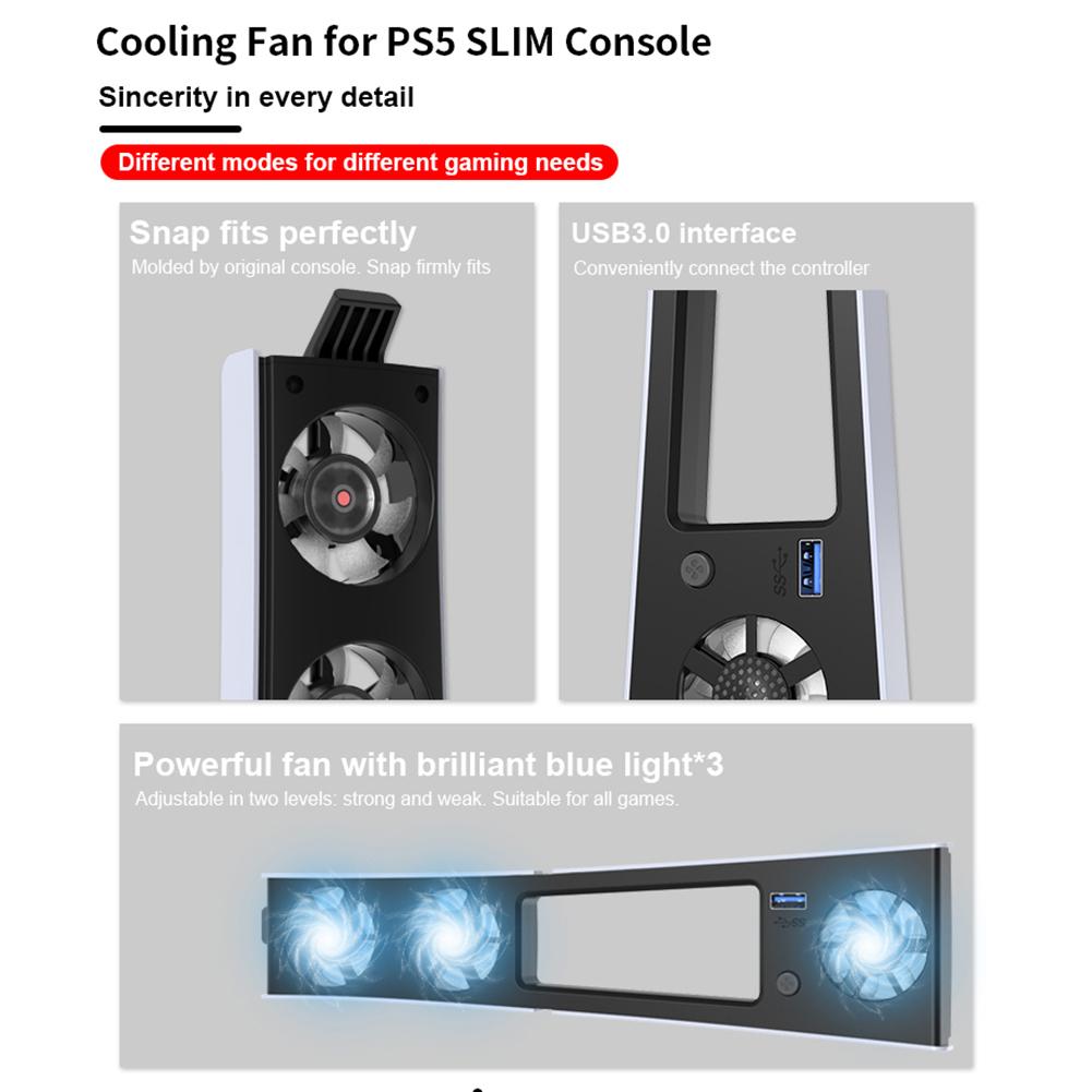 Охлаждающий вентилятор для игровой консоли Sony PS5 Slim, внешний вентилятор охлаждения хоста, кулер для игровой консоли Playstation 5 Slim, аксессуары