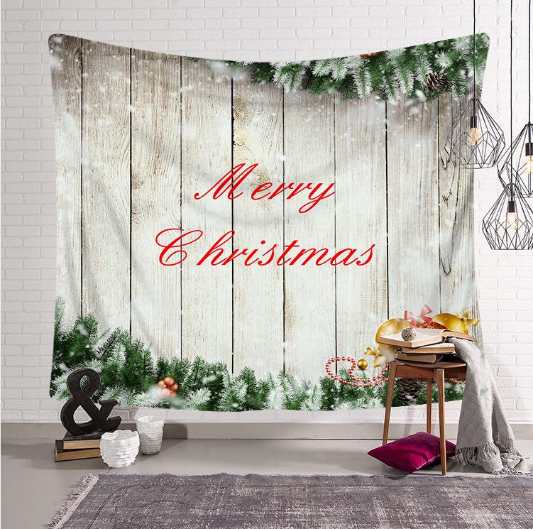 Christmas Print Pattern Tapestry Bedroom Living Room Wall Decor Background Fabric Home Decor Tapestry Tapeçaria De Natal