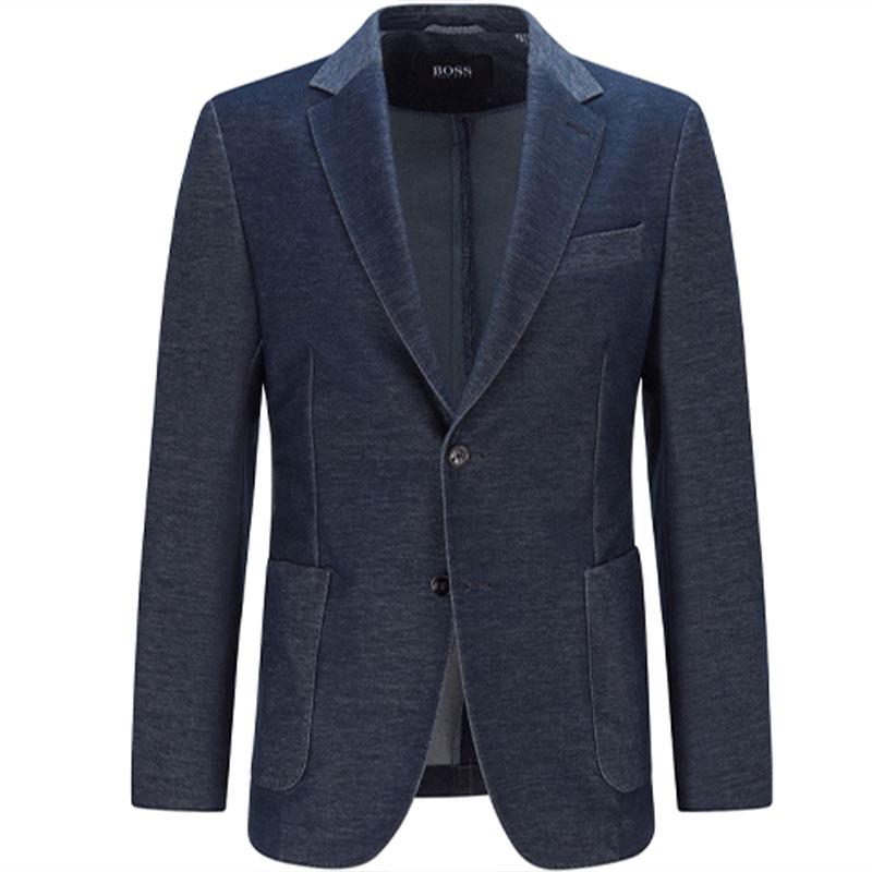 HUGO BOSS SS22 Business Suit Coat Men's Dark Blue 50464759-404