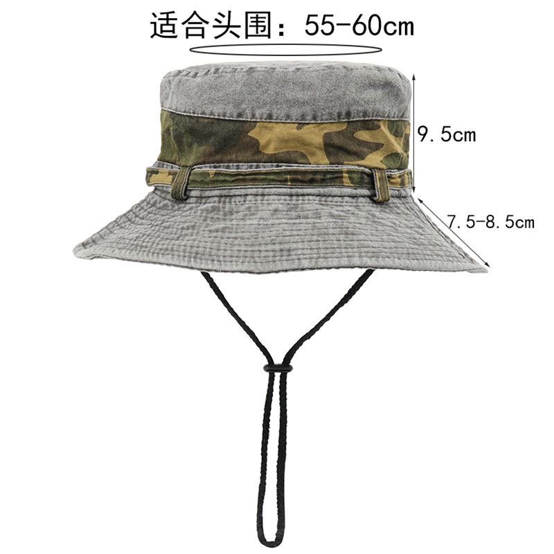 Cotton Wide Brim Sun Hat Women Men Outdoor Hiking Fishing Travel UV Protection Breathable Fisherman Cap
