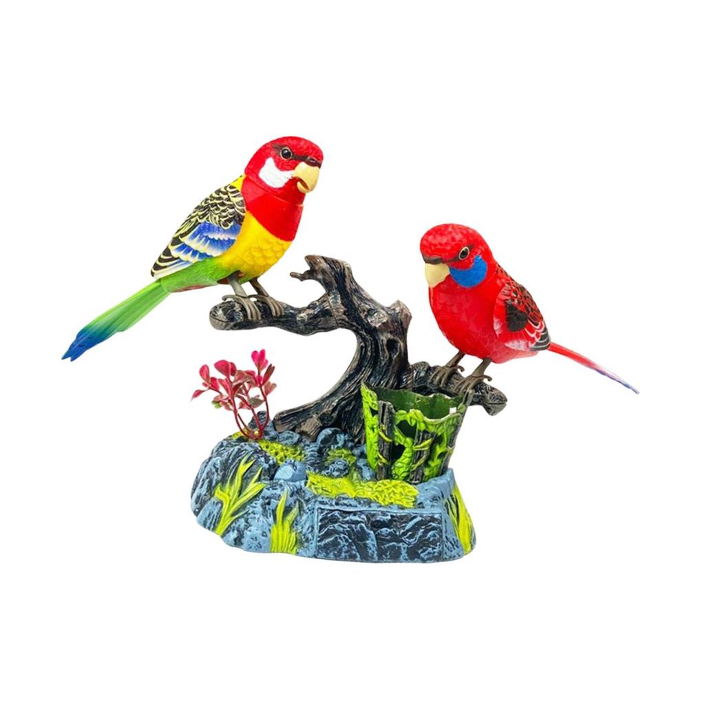 Talking Parrots Electric Birds Interactive Toy Simulation for Kids Elderly Sound Control Bird