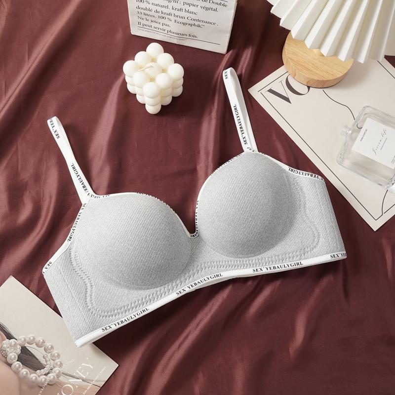 1/3PCS Girls Thick Sponge Cup Bra Push Up Soft Cotton Underwear Women Seamless Lingerie Female Wireless Bralette