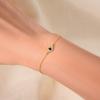 Evil Eye Micro Pave Zircon Bracelet Women Vintage High End Jewelry