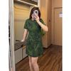 New Spring Cheongsam: Plus Size, Stand Collar, Slimming Dress for Women