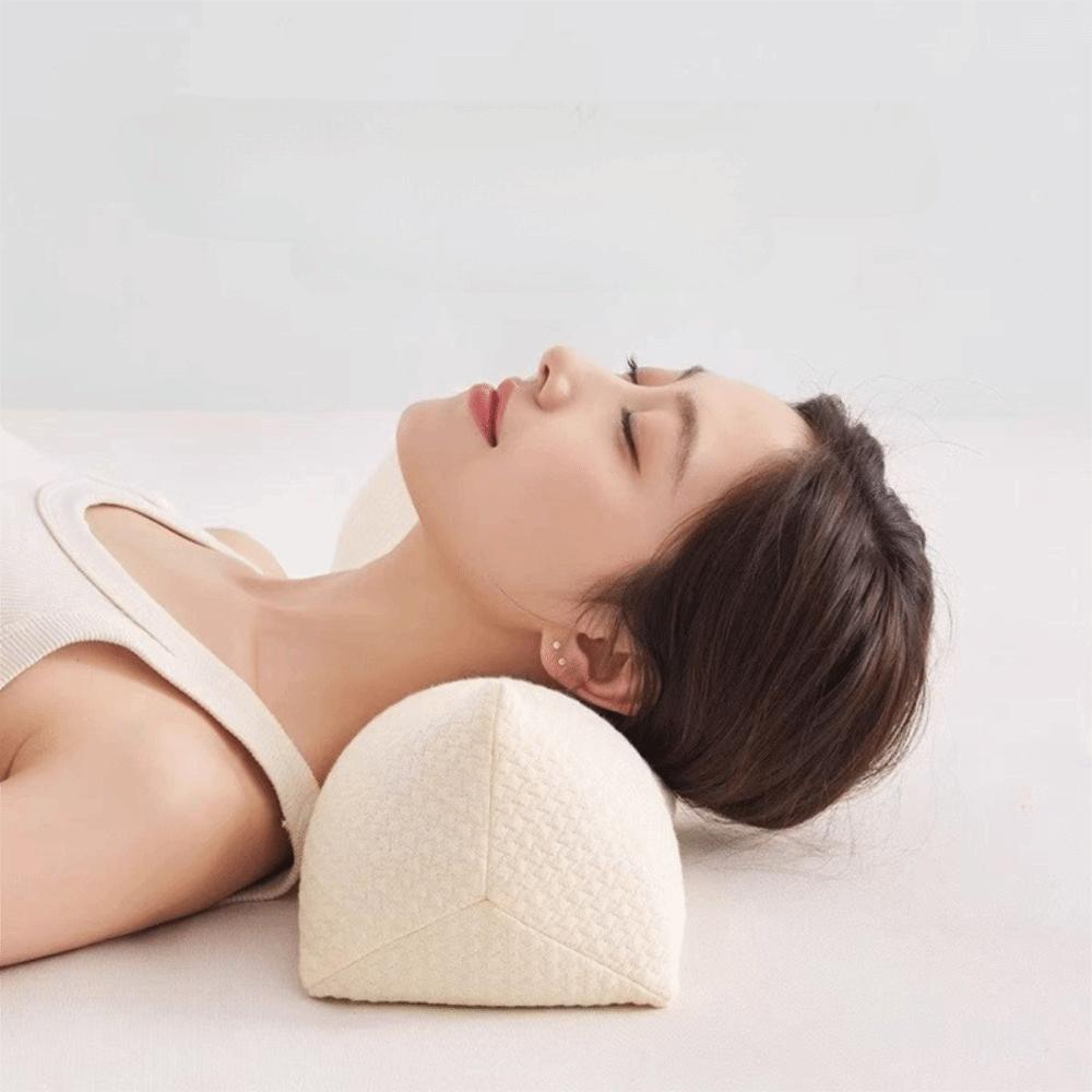 Breathable Buckwheat Husk Cervical Pillow Triangular/Cylindrical Sleep Pillow Adult