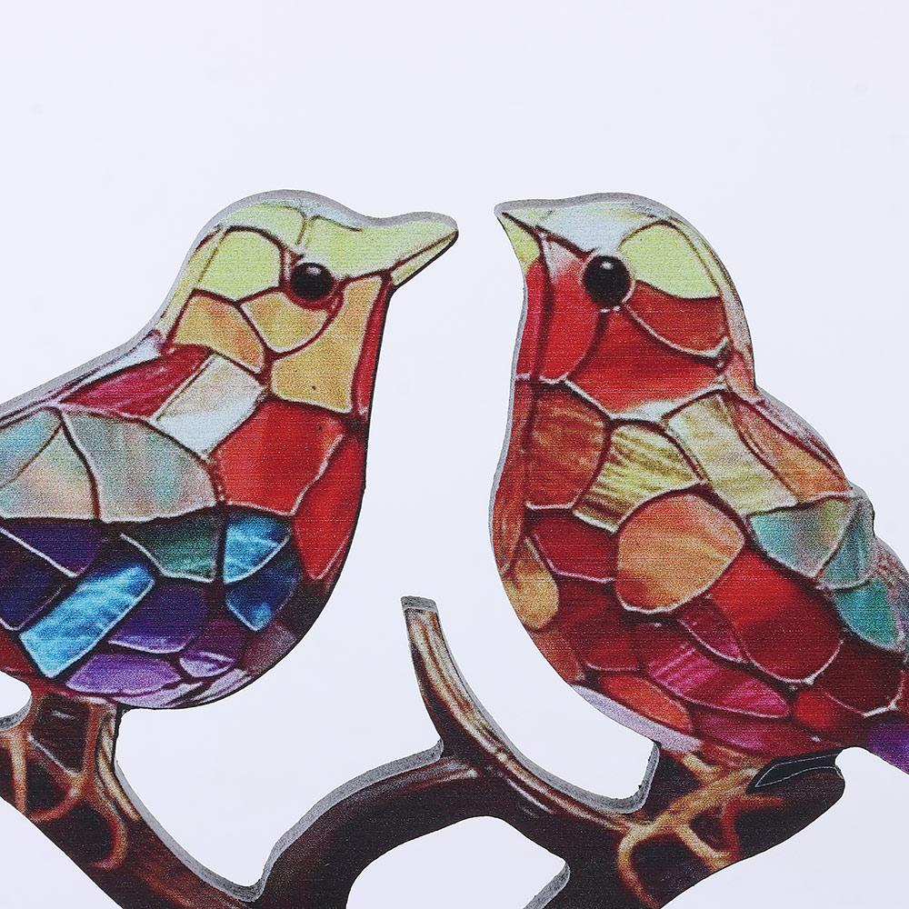 Акриловое украшение на стол в современном стиле, фигурка птицы, декор для рабочего стола, разноцветная птичья статуэтка
