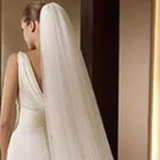 Bridal Veil Mesh Single-Layer Extra Long Wedding Banquet Beautiful Bride Veil Party Veil with