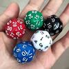 5PCS Polyhedral Dice D30 30Sided Acrylic Dices Educational Toys Math Learning Resources Club Party Family Board Game Props