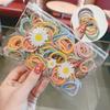 100Pcs Girls Colorful Hair Ring, Does Not Hurt Hair Rubber Band, Hair Rope, Children's Hair Accessories,girl Hair Rope Headdress