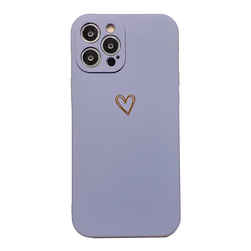 Candy Color Love Heart Case For iPhone 16 Pro Max 15 Pro 14 13 12 11 X XR XS Max 7 8 Plus Shockproof Silicone Phone Case
