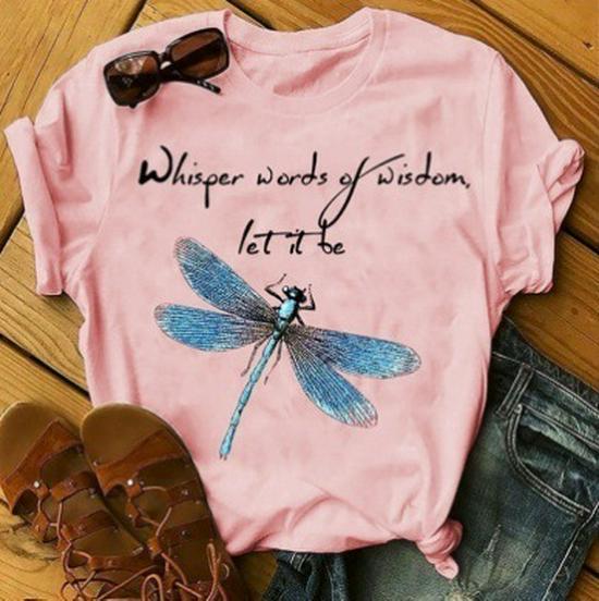 2024 Dragonfly Print Short-Sleeved T-Shirt