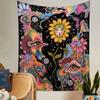 VIKAMA Bohemian Tapestry Wall Hanging Abstract Art Weave Decor Suitable for Bedrooms and Living Rooms Music Party Theme