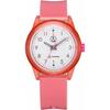 Q&Q SmileSolar (Q&Q Smile Solar) Solar-Powered Analog Watch with Matching Style, Waterproof Urethane Strap, RP26-007, Pink