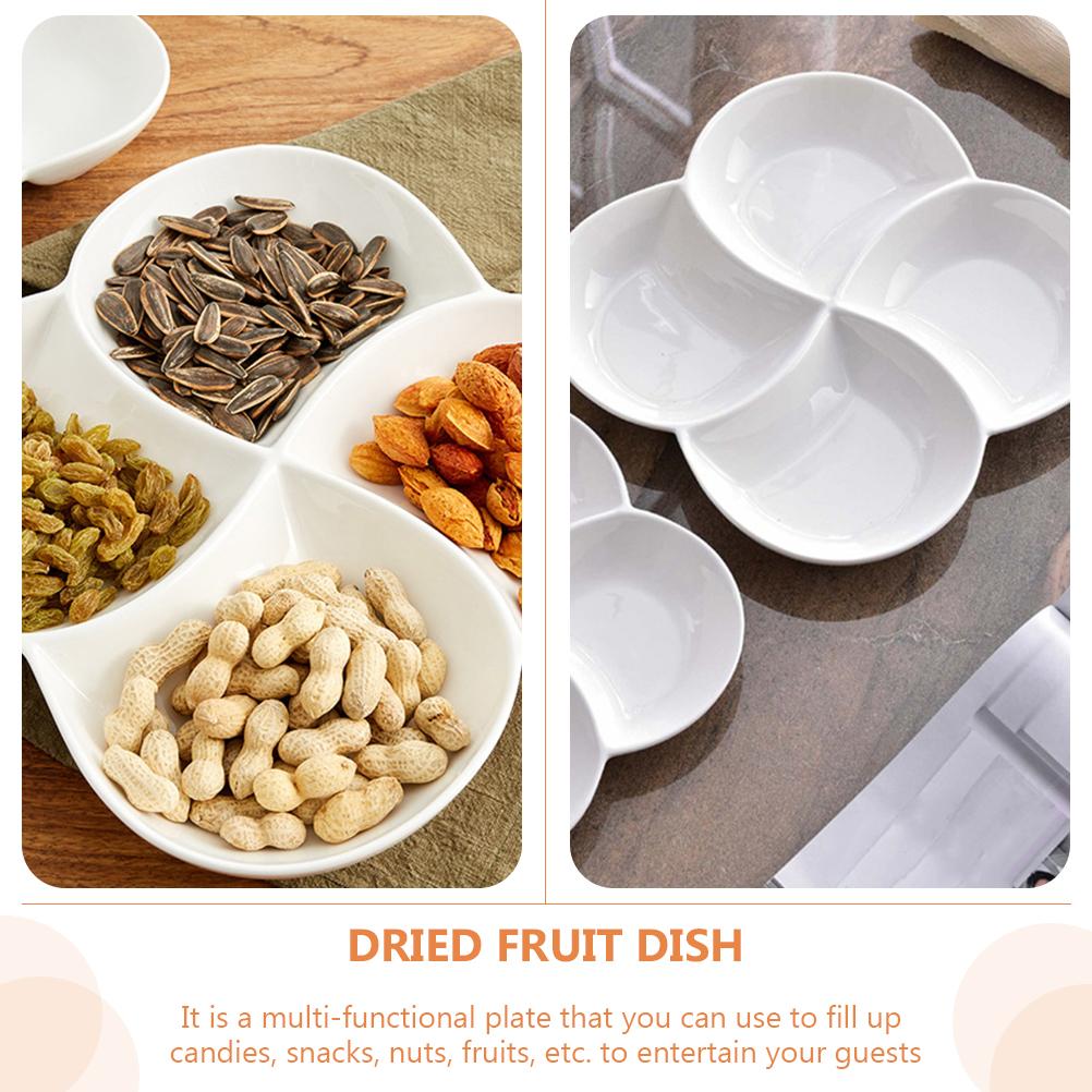 Поднос для закусок Тарелка для фруктов Поднос для раздельных мисок для вечеринок Меламиновая еда Десертные тарелки для конфет Подносы Контейнер