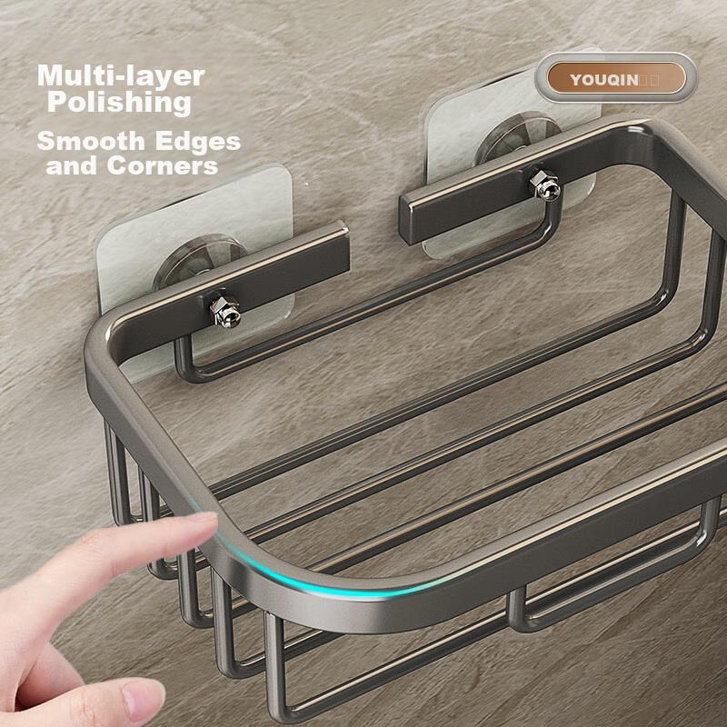 MUYA Bathroom Tissue Box, Toilet Paper Holder, Roll Paper Rack, No Drilling Required, Paper Towel Dispenser, Toilet Paper Storage Rack