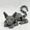 3D Printed Articulated Sphynx Sensory Stress Toy, 3d Printed Sphynx, Egyptian Cat, Hairless Cat