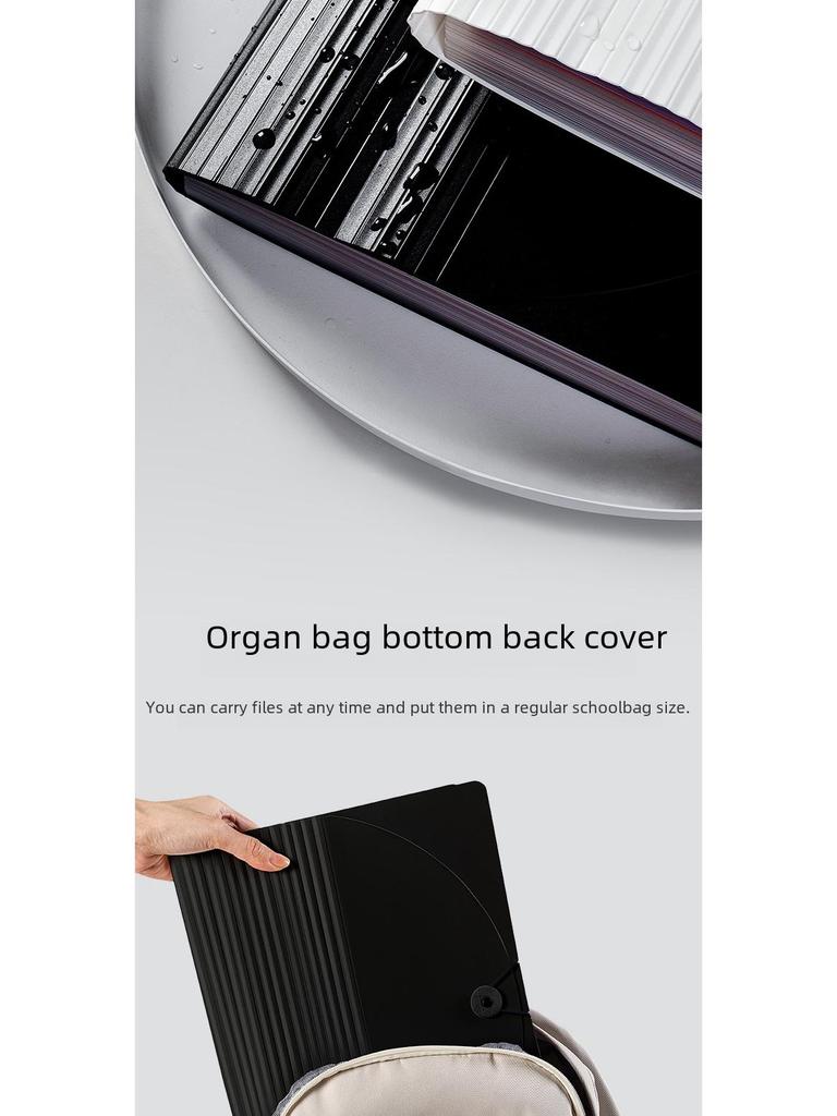 Многослойная сумка-органайзер для документов Rainbow 24-Grid с пряжкой-веревкой