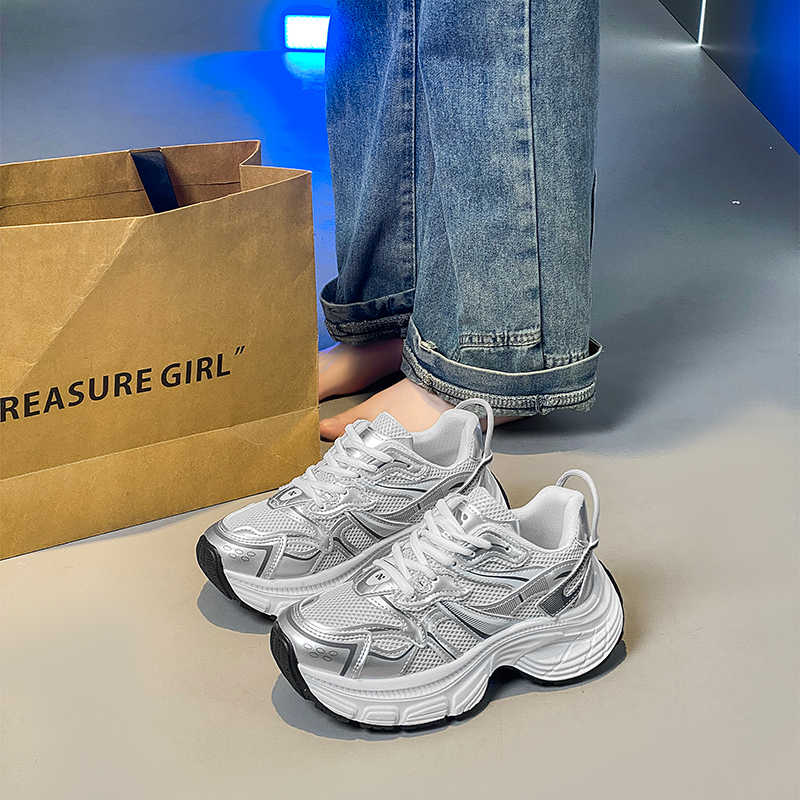 Fashion Non-slip Sole Parkour Size 46 Cheap Sneakers Casual Silver Shoes Ladies Sports Tennis For Women Loofers Casuall Idea Health