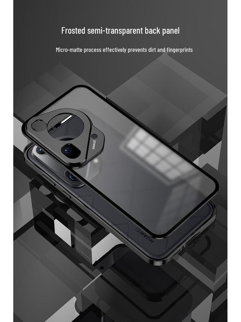 Чехол для телефона Huawei Pura70 Pro с металлическим каркасом, матовой задней панелью на защелках, для P80 Ultra