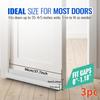 Door Draft Stoppers For Bottom Of Door Adjustable Self-Adhesive Sound-Proof Door Bottom Seal Strip Gap Blocker Foam Weather